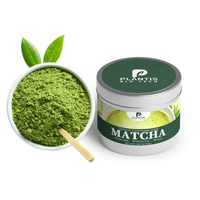 Matcha en gros, OEM, marque privée, matcha de qualité supérieure, grade cérémonial, boîte en métal 30g 50g 100g, poudre de matcha