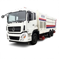 Camion balayeuse routière commerciale durable 6X4 4X2 Dongfeng 18T 25T avec volume de ramassage des déchets de 18m³ à vendre