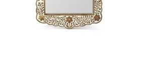 กระจกติดผนังลายดอกไม้ทำด้วยมือแบบพรีเมี่ยมเป็นมิตรต่อสิ่งแวดล้อมพร้อมรายละเอียดรูปมงกุฎสำหรับการตกแต่งภายในที่หรูหรา - Product Image 3