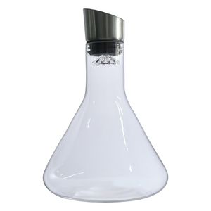 <span class=keywords><strong>Carafe</strong></span> <span class=keywords><strong>à</strong></span> <span class=keywords><strong>vin</strong></span> conique <span class=keywords><strong>avec</strong></span> sculpture de montagne, anti-éclaboussures, aérateur intégré, fournie directement par l'usine - Product Image 5