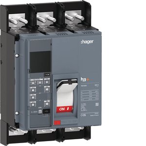 HMQ800LR ปรับแต่งได้ด้วยเซอร์กิตเบรกเกอร์แบบหล่อขึ้นรูปของ Hagers รุ่น h3+ PW1600 LSIG 3P 800A 50kA - Product Image 1