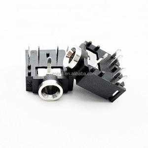 Conector de Audio Estéreo Hembra de 3.5MM, Conector de Audio de 5 Pines para Montaje en PCB, Conector de Audio 3F07 de Dos Canales PJ-307 - Product Image 1