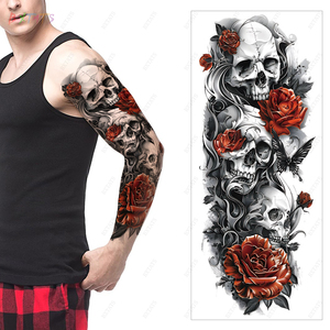 Conception tribale d'autocollant de <span class=keywords><strong>tatouage</strong></span> temporaire de bras complet de longue durée et sûre pour le <span class=keywords><strong>tatouage</strong></span> de corps de main et de douille des hommes - Product Image 5