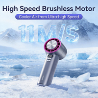 Ventilateur portable REMAX RS-SF12 à refroidissement semi-conducteur, turbo haute vitesse, 200 réglages de vitesse, 3600 mAh, affichage numérique, mini ventilateur