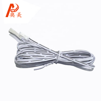 Fil de cuivre massif rond Dupont de 2 mètres, 22 AWG, avec isolation en PVC, conforme à la norme ROHS, pour éclairage LED, armoire, placard, câble IP20 24V/12V