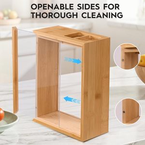 Dispensador de Cereales de Bambú Ecológico, Moderno, con Logotipo Personalizado, Duradero, Libre de BPA, de Gran Capacidad, para Almacenamiento de Alimentos - Product Image 3
