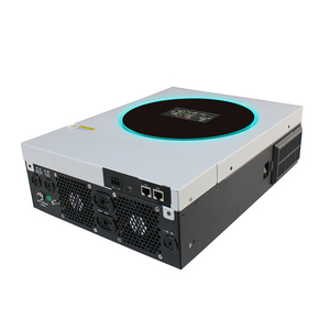 อินเวอร์เตอร์พลังงานแสงอาทิตย์แบบไฮบริด 6KW รองรับระบบกริด 27A ช่องรับสัญญาณ PV แบบคู่ หน้าจอสัมผัส 4.3 นิ้ว โมดูล WiFi ในตัว MPPT 60-450V ระบบ BMS รองรับการสื่อสาร IP65 - Product Image 3