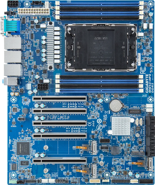 MW53-HP0 E-ATX Single-Slot Intel Server Motherboard New LGA4677 Socket DDR5 ECC 128GB SATA TDP 350W
