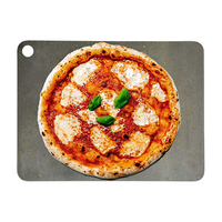 Plaque de cuisson carrée en acier au carbone pour pizza Plaque à pizza antiadhésive allant au four