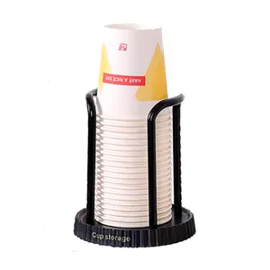 Disposable Cup Storage Holder Rack Shelf Water Tea Cups Dispenser Mug Display Stand