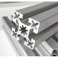 Profilé d'extrusion en aluminium à fente en T 6063-T5 pour ligne de production industrielle, vente en gros usine
