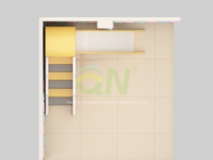 เครื่องเล่นขนาดเล็ก ดีไซน์กะทัดรัด สนุกสนานสำหรับครอบครัวในร่ม สีสันสดใส ปลอดภัย พร้อมบันไดกันลื่น สนามเด็กเล่นในร่ม หอคอยสไลเดอร์ - Product Image 2