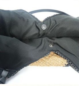 Bolso de Hombro Boho de Rafia Tejida con Forma de V, Bolso de Playa Geométrico de Verano - Product Image 5