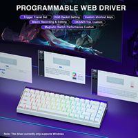 Clavier de jeu AULA HERO 68 HE 60% filaire avec interrupteurs magnétiques à effet Hall et actionnement réglable
