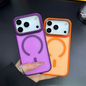 Funda Magnética Mate Esmerilada para Teléfono Móvil con Carga Inalámbrica para iPhone 17Air 16promax 15 14plus 13, Antigolpes, Protectora de la Parte Trasera - Product Image 1