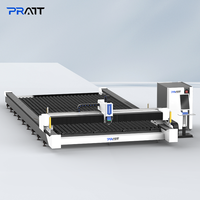 Mesin Pemotong Laser Serat Rel Lantai Industri Otomatis Cypcut 3-Axis Berpendingin Air dengan Umur Pakai Panjang untuk Pemotongan Lembaran Logam