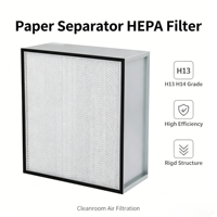 Nouveau filtre à air HEPA H14 haute efficacité 99,95 % avec cloisons en fibre de verre pour ateliers d'instruments de précision, pièces de purificateur d'air CVC