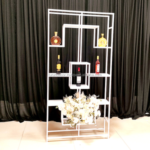 Haute qualité or mariage casier à vin affichage mariage réception Bar fond décoration de fête de mariage - Product Image 1