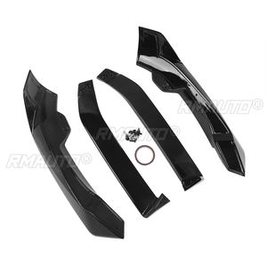 For BMW X5 G05 LCI M Sport 2023+ <b>Car</b> Front Bumper Lip <b>Diffuser</b> Splitter Spoiler Bodykit Accessory Carbon Fiber Look Glossy Black - Product Image 5