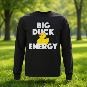 T-shirt promotionnel à manches longues Big Duck Energy Rubber Ducky Meme - Product Image 3