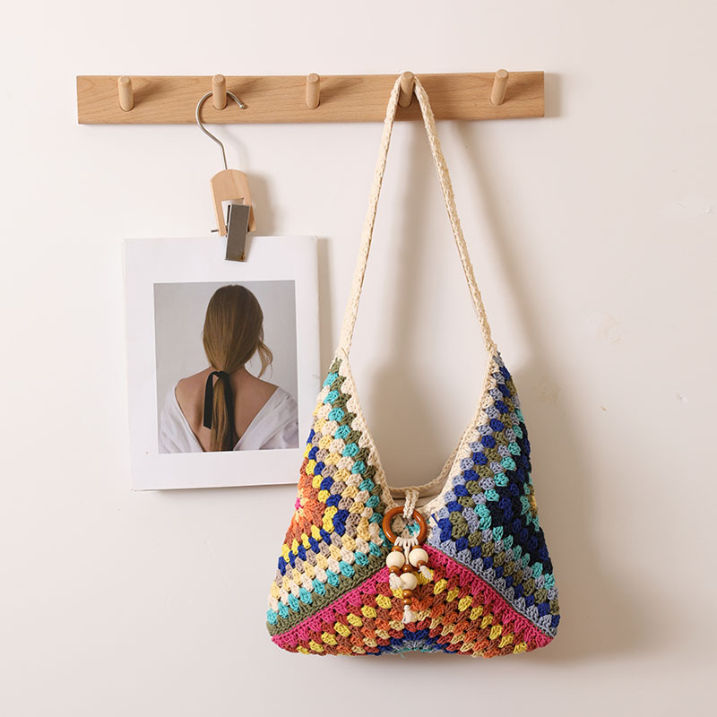 Fil de coton granny square en forme de V