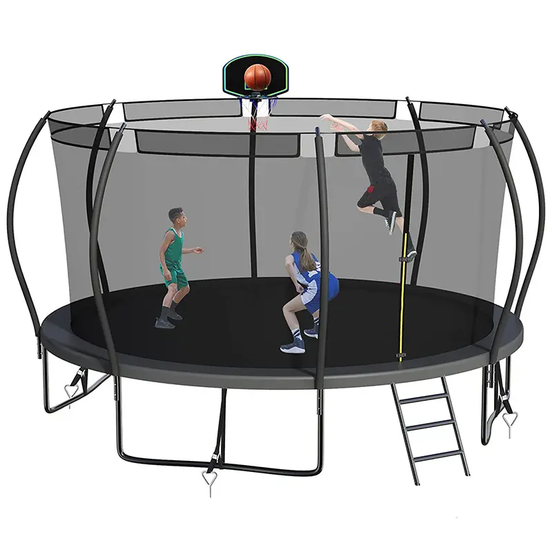 China Manufacturer 5FT 6FT 8FT 10FT 12FT 13FT 14FT 15FT 16FT Professional Adult Child Trampoline With Safety Net