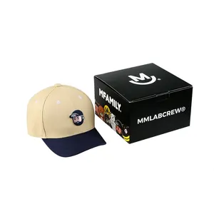 (Бесплатный образец сейчас) Дешевая бумажная коробка с печатным рисунком по индивидуальному заказу для бейсбольной кепки шляпы почтовая коробка для шляпы Подарочная коробка для шляпы упаковка