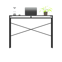 Bureau d'ordinateur pliable pratique bureau debout pliable pour petits espaces Table réglable Pc noir bureau de jeu