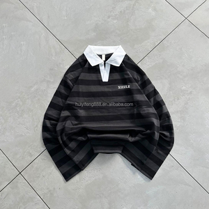 Camisas de Verano a la Moda, Diseño Personalizado, Camisas Esenciales, Ropa Urbana Informal, Camisas a Rayas, Camisas Polo Holgadas de Gran Tamaño para Hombre - Product Image 3