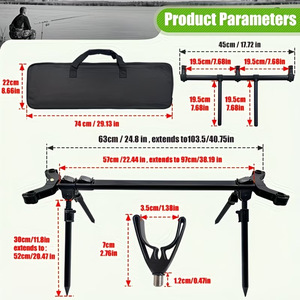 ที่วางคันเบ็ดตกปลาสไตล์ยุโรป สำหรับตก<span class=keywords><strong>ปลา</strong></span>คาร์พ ทำจากอลูมิเนียมอัลลอยด์ ใช้ได้ทั้งตก<span class=keywords><strong>ปลา</strong></span>ทะเลและน้ำจืด - Product Image 4