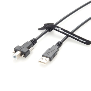 Câble USB <span class=keywords><strong>2.0</strong></span> Type-A Mâle vers Type-B Mâle à Visser, Haute Vitesse 480 Mbps, Blindé pour Caméra de Vision Industrielle, Imprimante 3D, Automatisation - Product Image 4