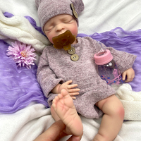 Gerçekçi Silikon Yeniden Doğmuş Bebek, Yumuşak Esnek Silikon, Anatomik Olarak Doğru, El Boyaması Damarlar, Koleksiyonluk, Hediyelik Olarak Harika