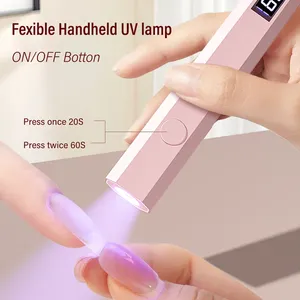 Rechargeable Nail Dryer UV LED Handheld Lamp, Fast Curing for All Gel Polish, Mini Manicure Tool, USB <b>Portable</b> Light - Product Image 3