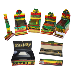 Papel de liar orgánico al por mayor con diseño de logotipo personalizado a color, cierre magnético, para cigarrillos y tabaco, con puntas OEM y molinillo - Product Image 1