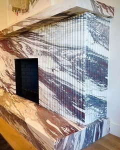 Lavabo en marbre naturel moderne direct d'usine avec lavabo et évier en marbre de salle de bain à finition concave - Product Image 6