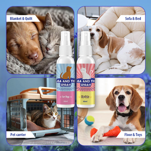 Spray anti-puces et tiques pour animaux domestiques avec des <span class=keywords><strong>huiles</strong></span> naturelles pour chats et chiens - Product Image 6