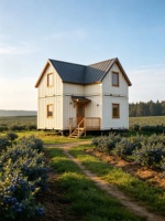 Maison modulaire mobile extensible préfabriquée, maison isolée portable fabriquée en usine pour villa de vacances