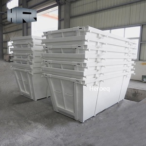 Contenitore per <span class=keywords><strong>Rifiuti</strong></span> Metallici da 5 Metri Cubi, <span class=keywords><strong>Bidone</strong></span> per Riciclaggio Esterno con Guide per Carrello Elevatore sul Fondo - Product Image 4