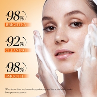 Krim Pembersih Wajah OEM Whitening Mineral Deeply Cleansing Pores Refreshing VC Hyaluronic Acid Amino Acid