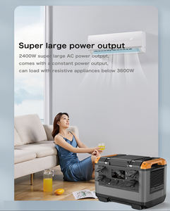 실내 야외 휴대용 발전소 접이식 태양 전지 패널 충전 2400W 2016Wh 가정용 비상 야외 백업 전원 - Product Image 4