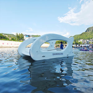 Lujoso catamarán inflable eléctrico de barco flotante de ocio para pesca y catamarán de deportes acuáticos - Product Image 1