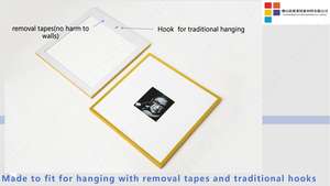 Mixtiles 8X8 "20*20厘米20*30厘米30 * 40厘米耐用且可重复使用的纪念可重复使用的壁挂式ABS塑料相框 - Product Image 3