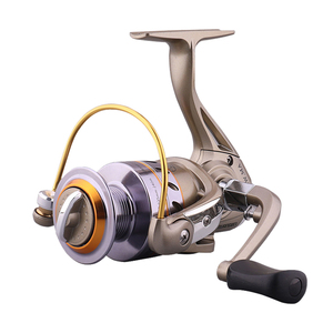 Moulinet de pêche télescopique à poignée unique, bobine en aluminium inoxydable à longue portée, corps en métal pour la pêche en rivière - Product Image 1