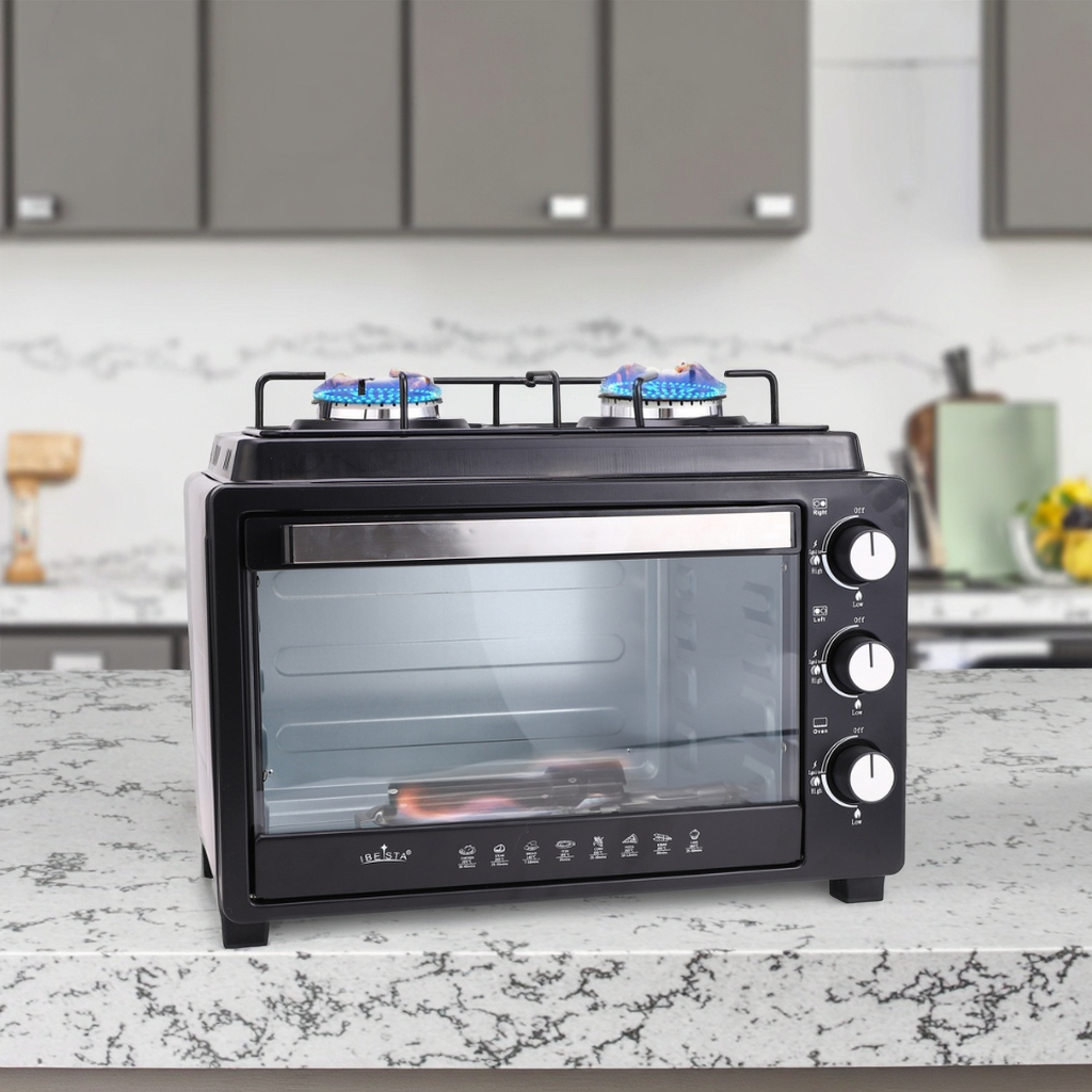 Mini Gas Stove with Oven Portable Outdoor Cooking Power