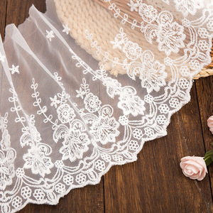 Nhà Máy Trực Tiếp 23/37/47Cm Màu Đen & Trắng Phong Cách Sợi Thêu Cạnh Hình Cứng Lưới Sofa Rèm Nhà Dệt May Trang Trí Ren - Product Image 5