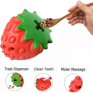 Strawberry <span class=keywords><strong>Dog</strong></span> Chew <span class=keywords><strong>Toy</strong></span>, langlebiges Pet <span class=keywords><strong>Treat</strong></span> Dispens ing <span class=keywords><strong>Toy</strong></span> für das IQ-Training, interaktives Hundes pielzeug für die Zahn reinigung - Product Image 3