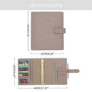 Saffiano Epi da A5 Ngân Sách chất kết dính thư mục như ringbook với 100 ngày tiết kiệm thách thức tay áo & Fly Leaf có sẵn - Product Image 4