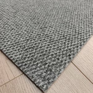 Patchwork Square Tufted Carpet Tile Medium Thickness Low Pile Polypropylene <b>Rubber</b> Backing Anti Slip Commercial Use Office - Product Image 2
