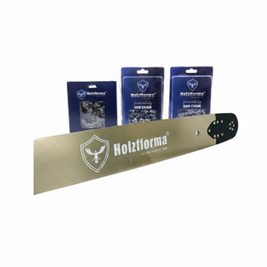 Catena HolzfformaPro 36 pollici 3/8 .063 114DL con barra solida, scalpello pieno standard, semi-scalpello, catena per taglio longitudinale, scalpello pieno SK per motosega - Product Image 2