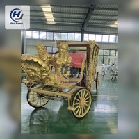 Nouvelle calèche royale électrique de luxe haut de gamme, chariot classique vintage de princesse, structure en acier, transport spécial